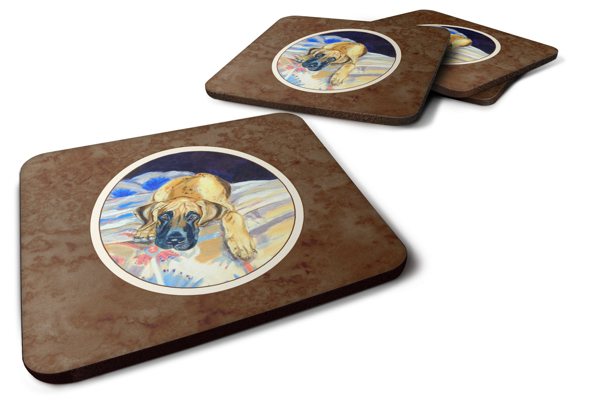 Fawn Great Dane Foam Coaster Set of 4 7258FC - the-store.com