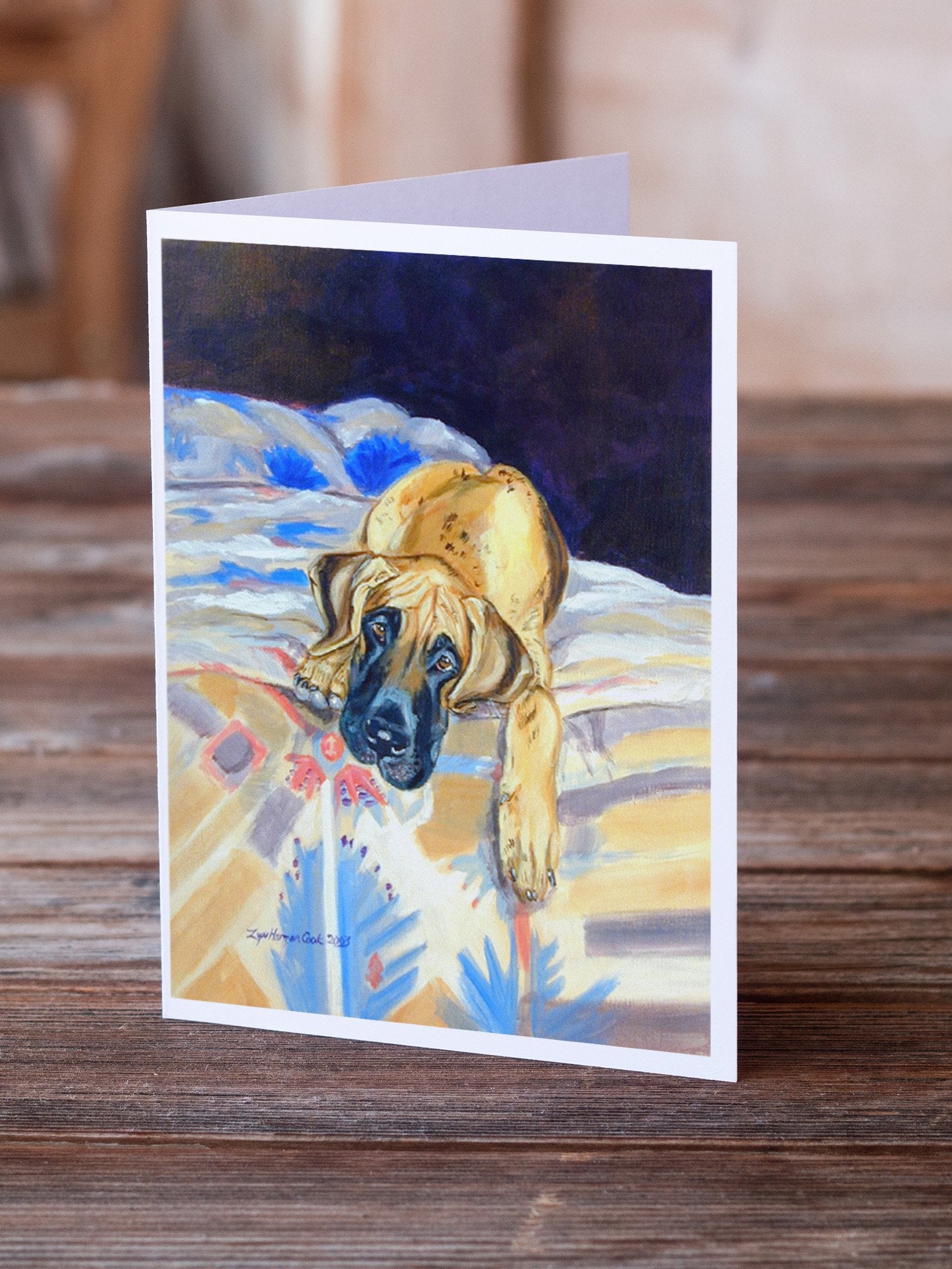 Buy this Fawn Great Dane  Greeting Cards and Envelopes Pack of 8