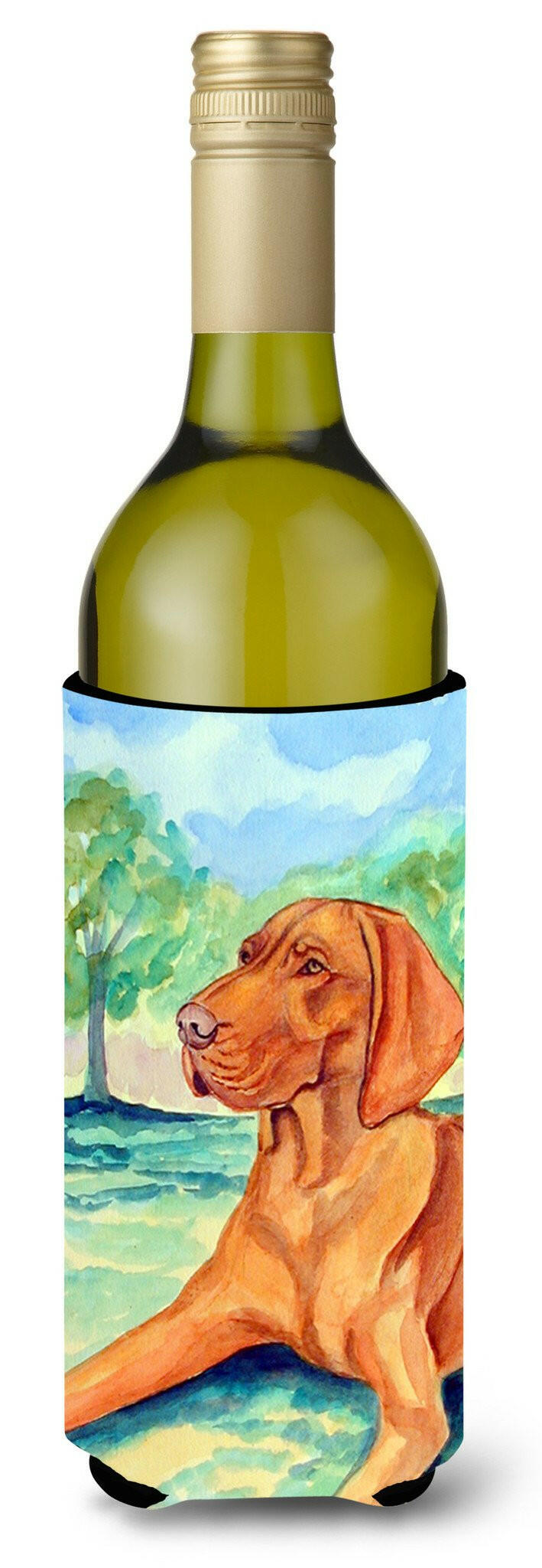 Vizsla Wine Bottle Beverage Insulator Beverage Insulator Hugger 7264LITERK by Caroline's Treasures