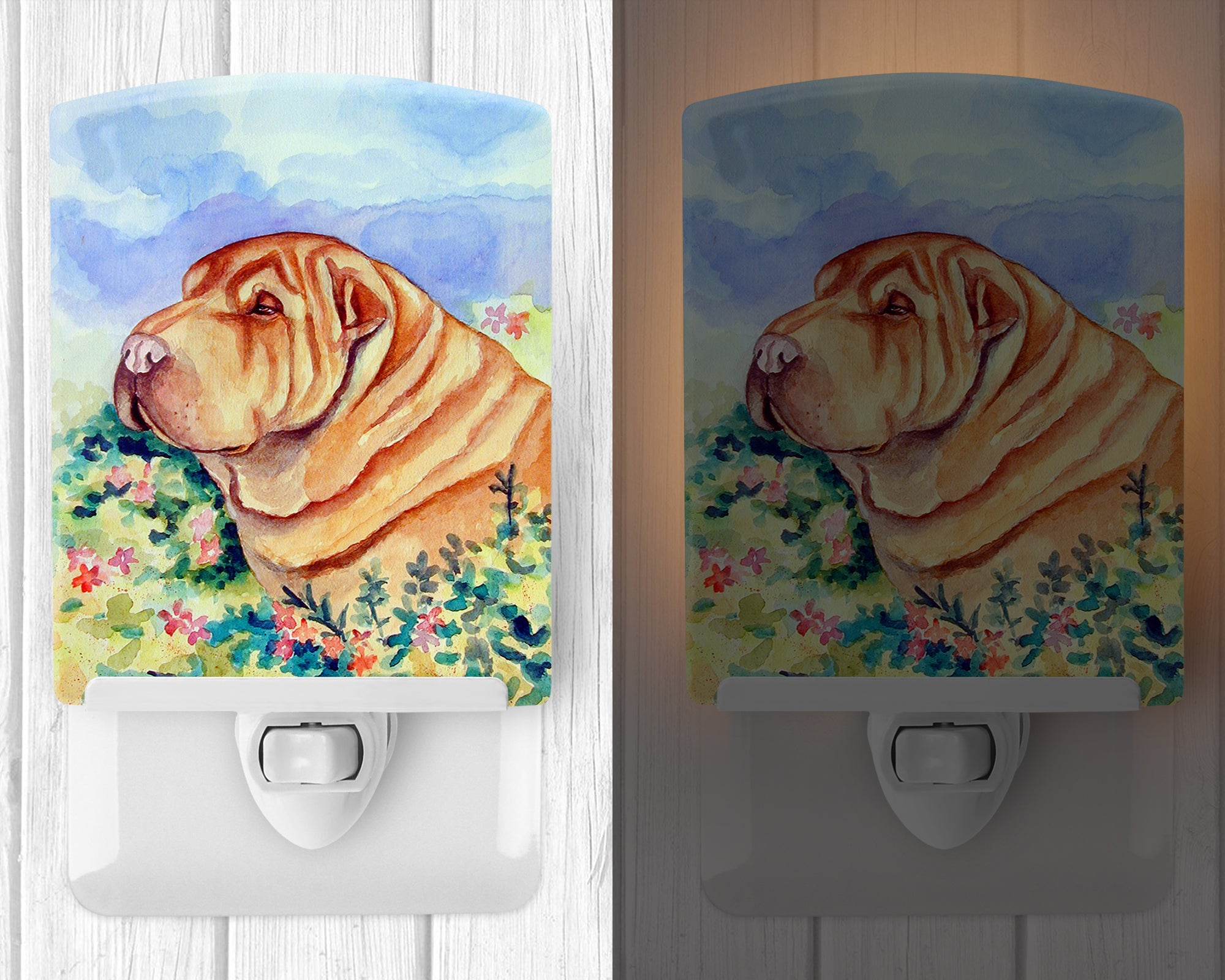 Shar Pei Ceramic Night Light 7271CNL - the-store.com