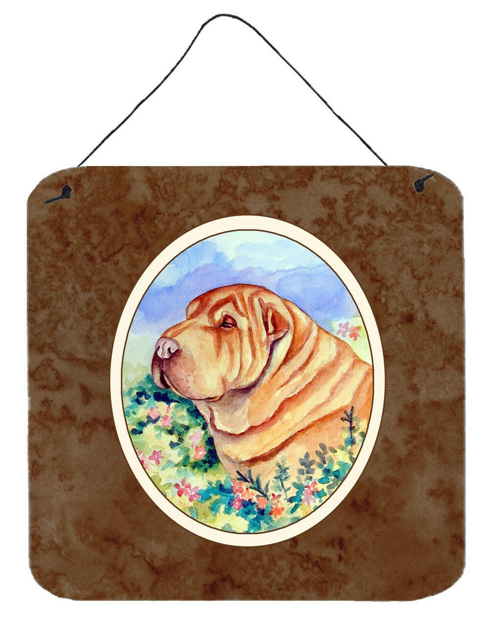 Shar Pei Wall or Door Hanging Prints 7271DS66 by Caroline&#39;s Treasures