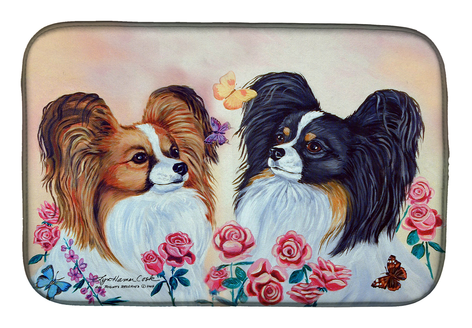 Papillon Dish Drying Mat 7272DDM  the-store.com.