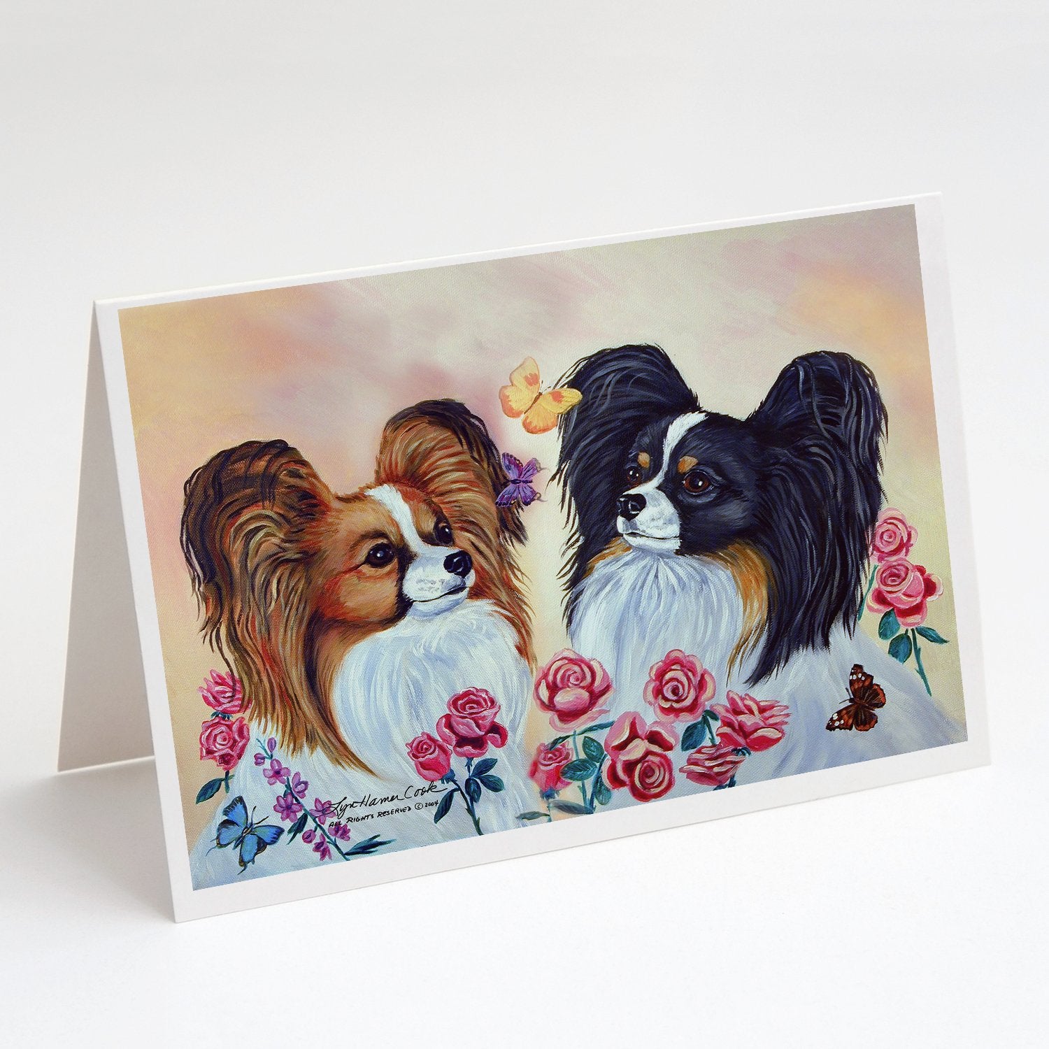 Buy this Papillon Greeting Cards and Envelopes Pack of 8