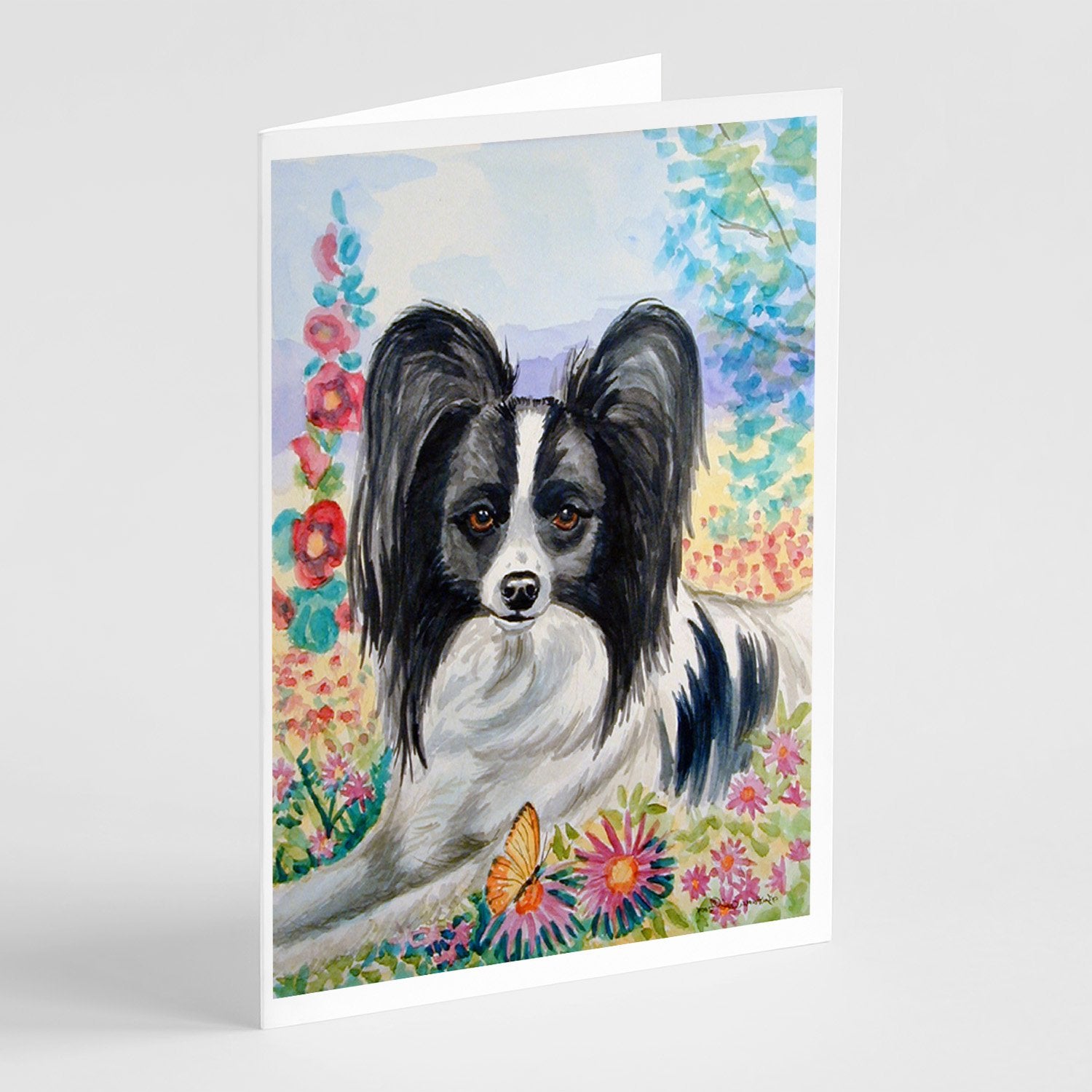 Buy this Papillon  Greeting Cards and Envelopes Pack of 8