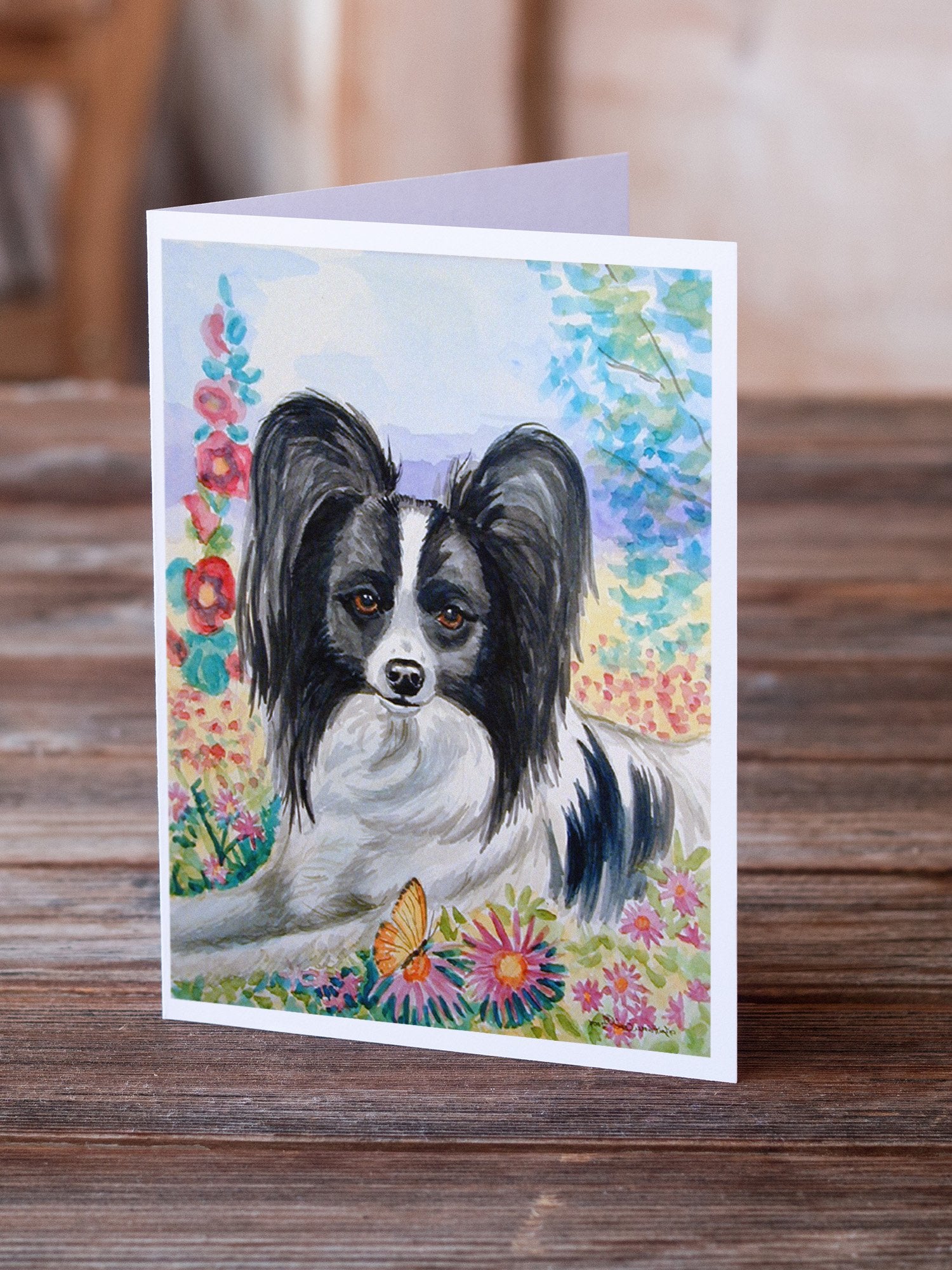 Buy this Papillon  Greeting Cards and Envelopes Pack of 8