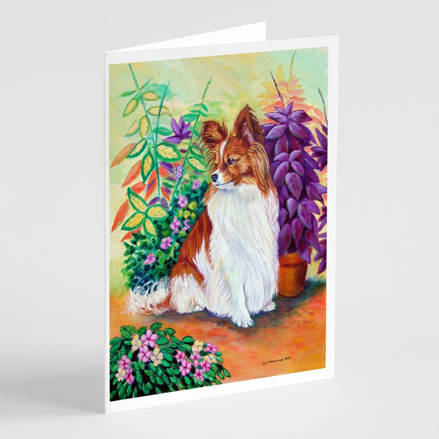 Buy this Papillon  Greeting Cards and Envelopes Pack of 8