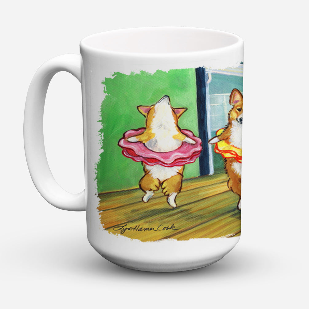 Little Ballerina Corgi Dishwasher Safe Microwavable Ceramic Coffee Mug 15 ounce 7276CM15  the-store.com.