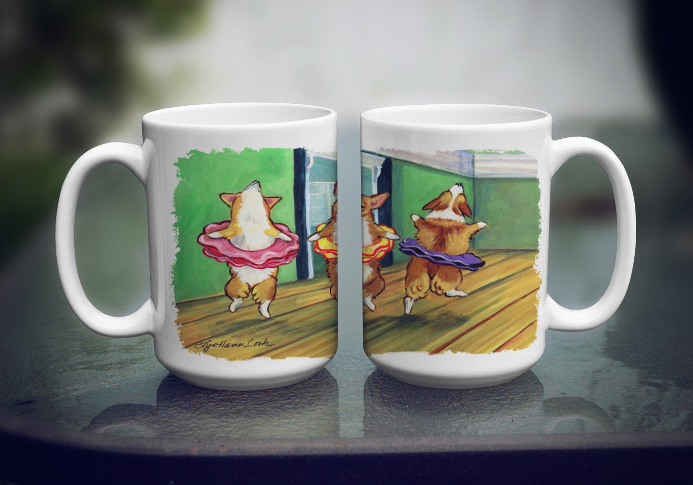 Little Ballerina Corgi Dishwasher Safe Microwavable Ceramic Coffee Mug 15 ounce 7276CM15  the-store.com.