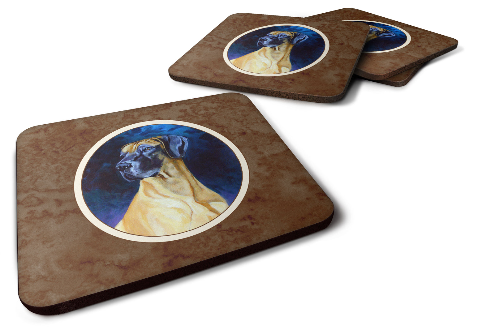 Great Dane Foam Coaster Set of 4 7277FC - the-store.com