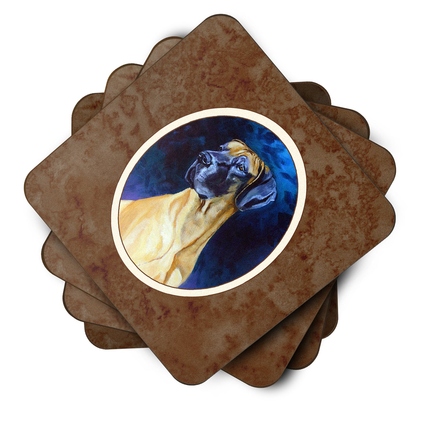 Great Dane Foam Coaster Set of 4 7277FC - the-store.com