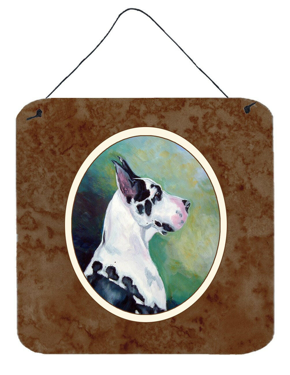 Harlequin Great Dane Wall or Door Hanging Prints 7278DS66 by Caroline&#39;s Treasures