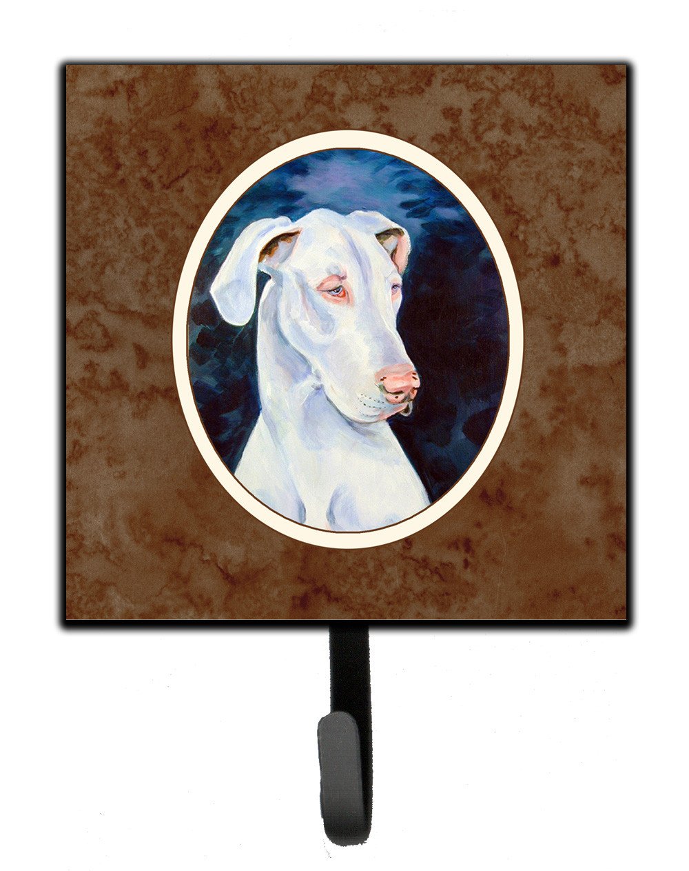 White Great Dane Leash or Key Holder 7279SH4 by Caroline's Treasures