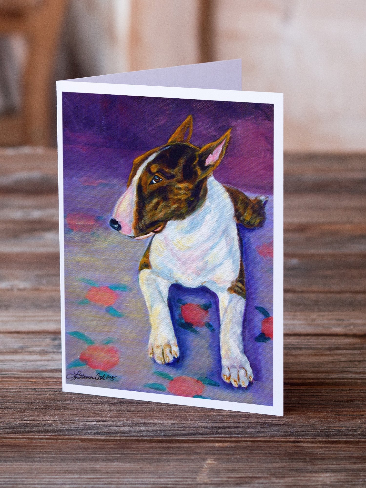 Buy this Bull Terrier  Greeting Cards and Envelopes Pack of 8