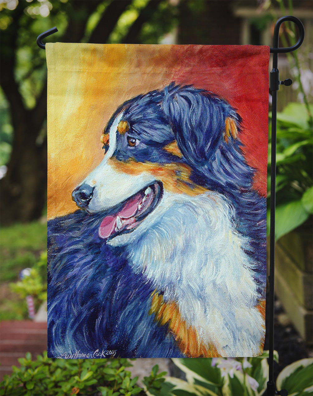 Australian Shepherd Flag Garden Size.