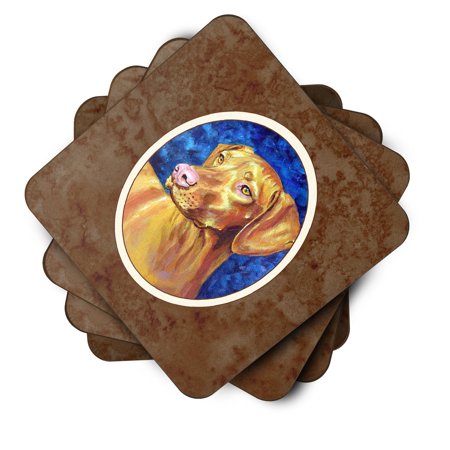 Vizsla Foam Coaster Set of 4 7289FC - the-store.com