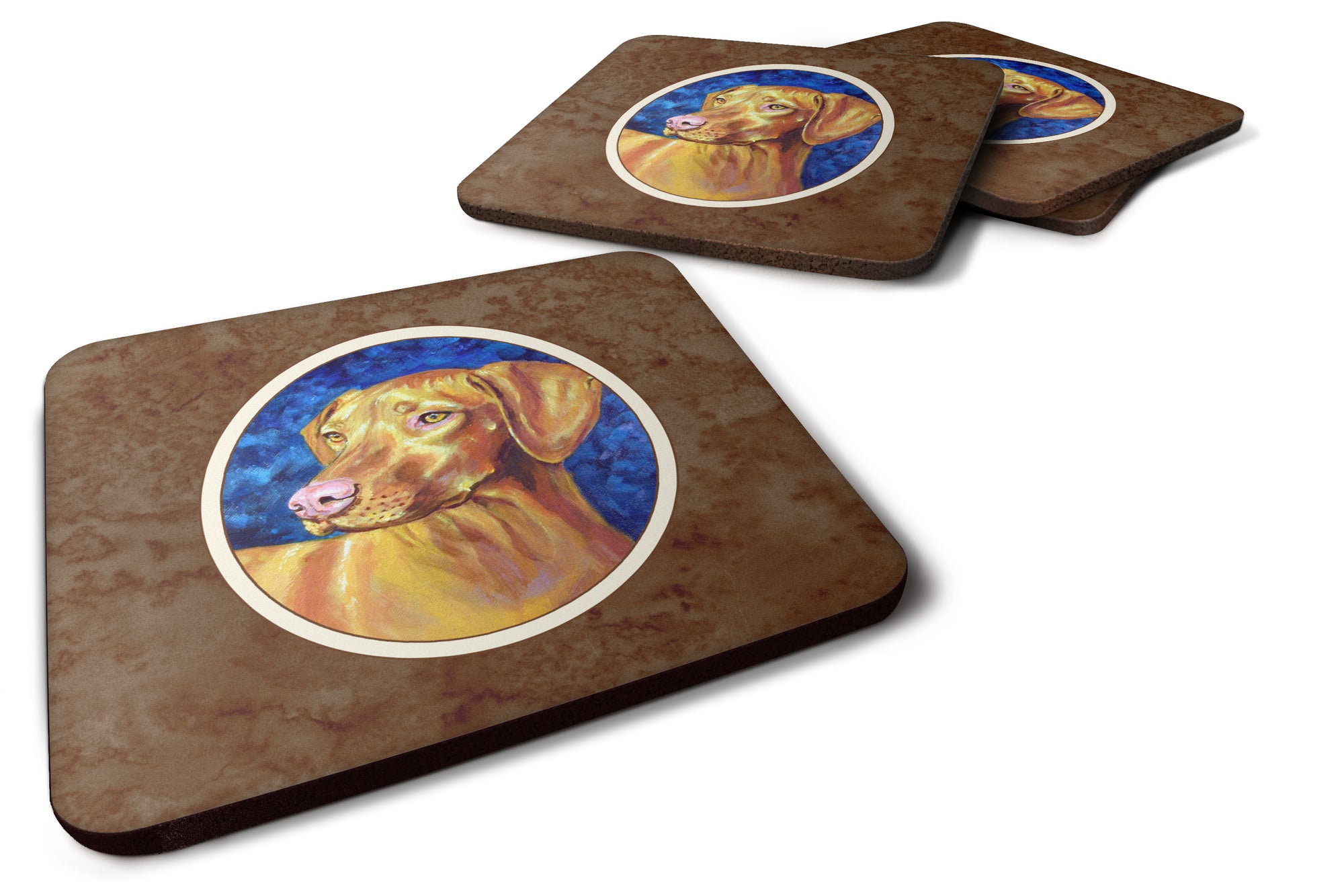 Vizsla Foam Coaster Set of 4 7289FC - the-store.com