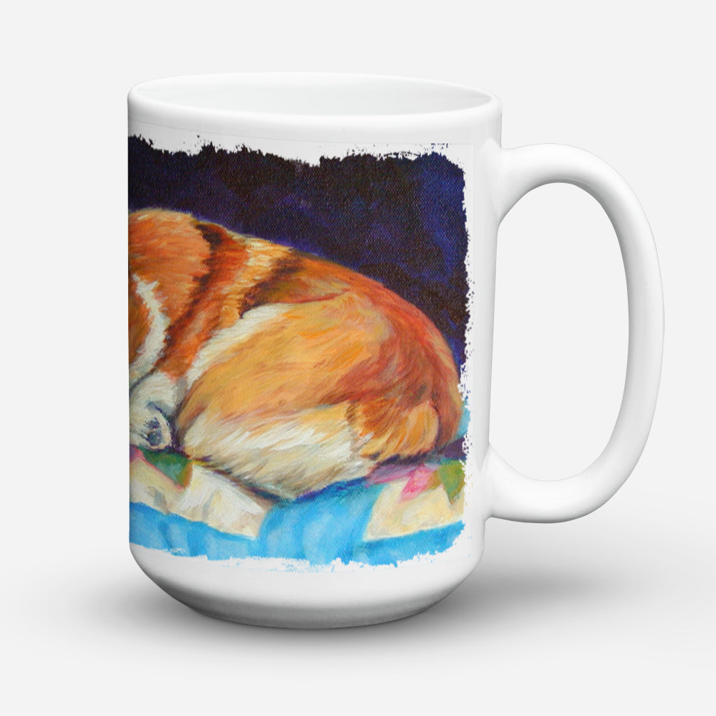 Corgi Dishwasher Safe Microwavable Ceramic Coffee Mug 15 ounce 7291CM15  the-store.com.