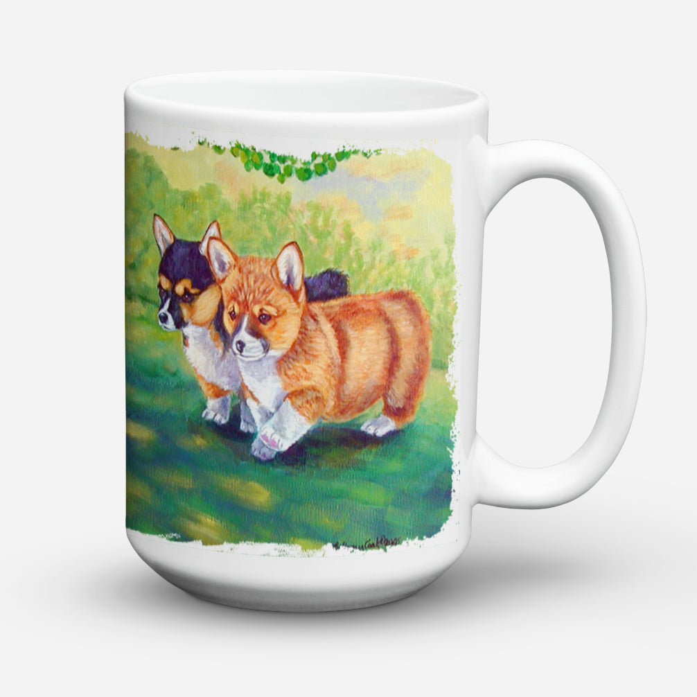 Corgi Dishwasher Safe Microwavable Ceramic Coffee Mug 15 ounce 7293CM15  the-store.com.