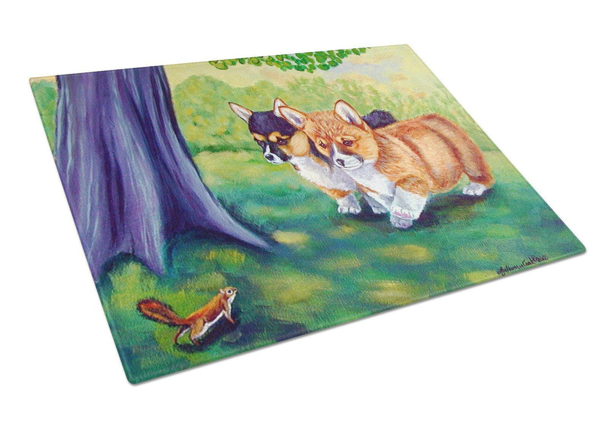 Corgi Glass Cutting Board Large by Caroline&#39;s Treasures