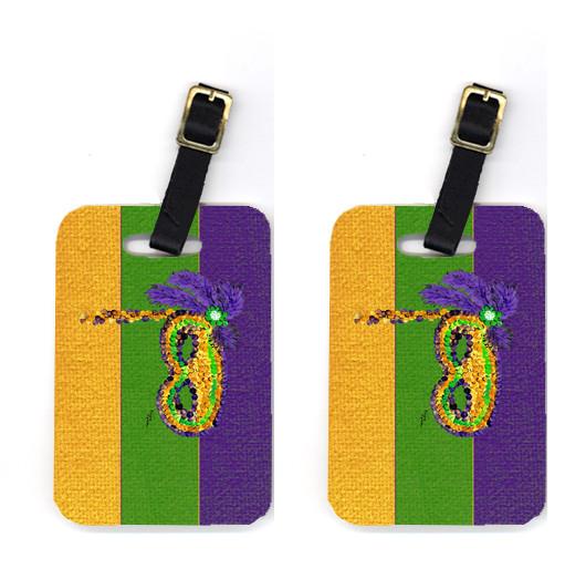 Pair of 2 Mardi Gras Luggage Tags by Caroline's Treasures