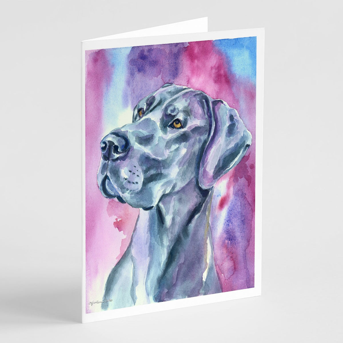 Buy this Great Dane Blue Mood Greeting Cards and Envelopes Pack of 8