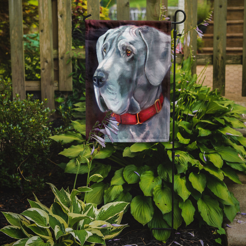 Great Dane Natural Ears Red Collar Flag Garden Size 7309GF.