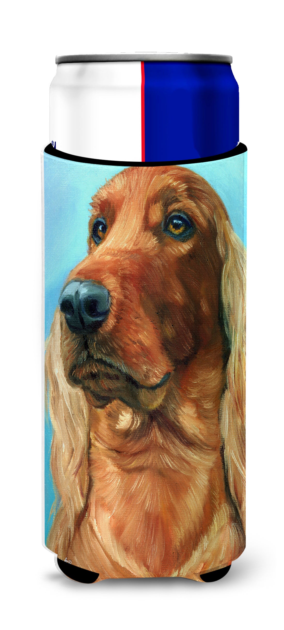 Irish Setter in Blue Ultra Beverage Insulators for slim cans 7314MUK  the-store.com.