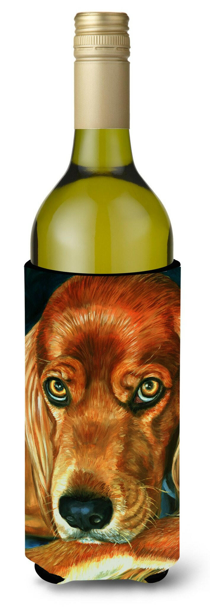 Irish Setter Serious Wine Bottle Beverage Insulator Hugger 7315LITERK by Caroline&#39;s Treasures