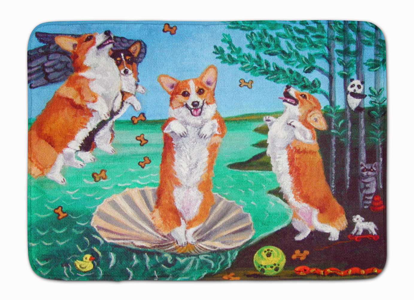 Corgi Birth of Venus Machine Washable Memory Foam Mat 7319RUG - the-store.com