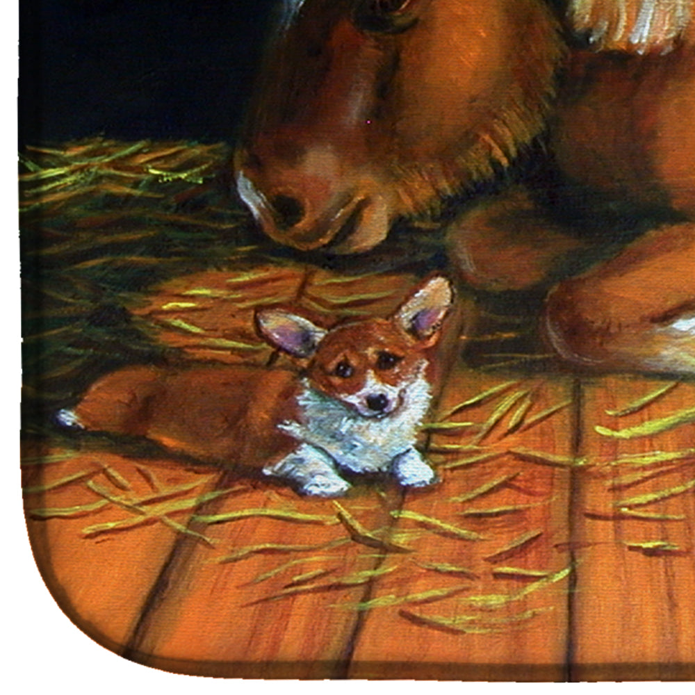 Corgi Snuggles the pony Dish Drying Mat 7323DDM  the-store.com.