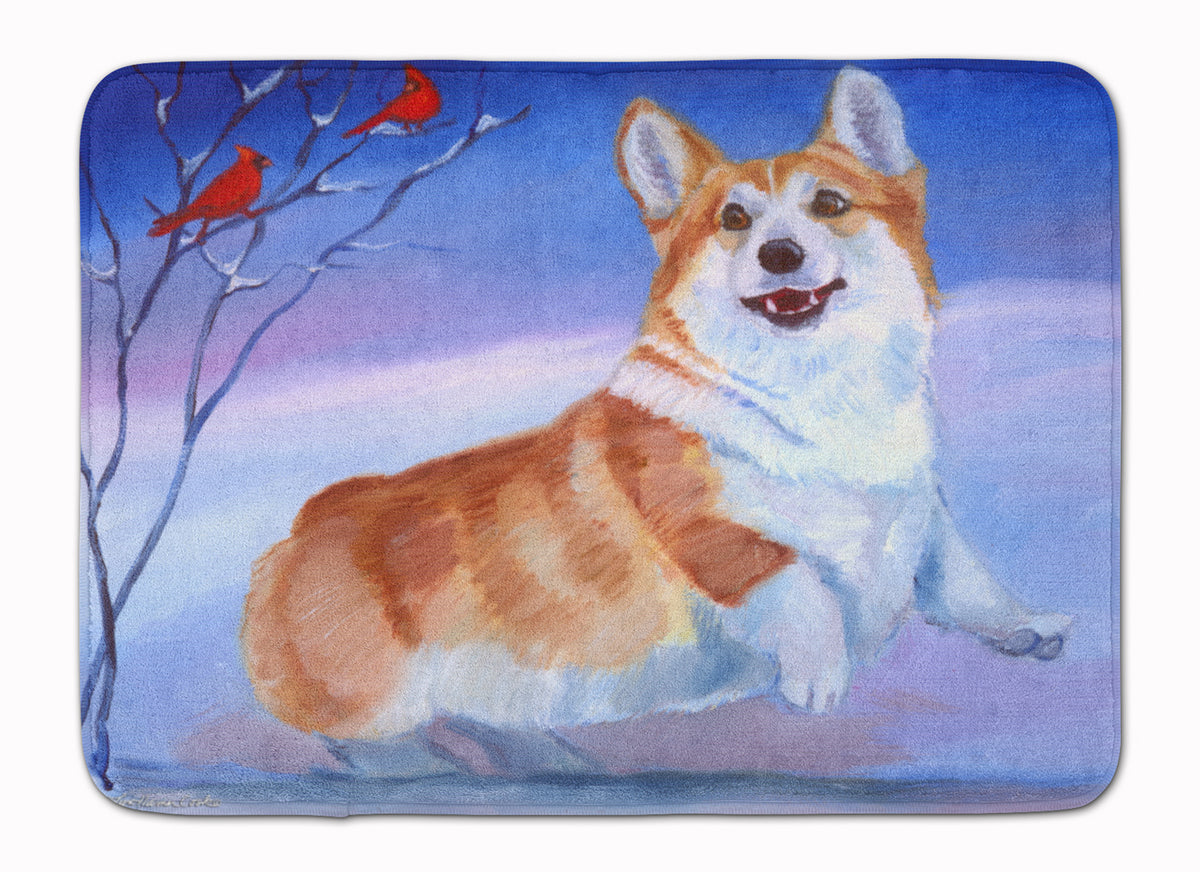 Corgi Snow Cardinal Machine Washable Memory Foam Mat 7328RUG - the-store.com