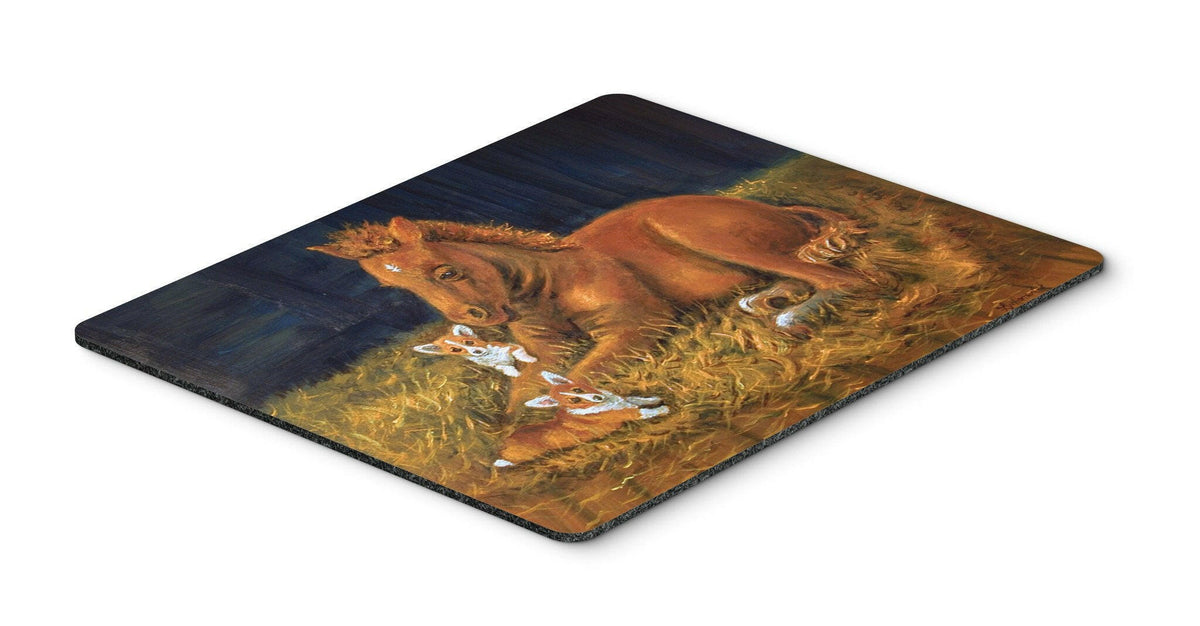 Corgi Sunrise with Colt  Mouse Pad, Hot Pad or Trivet 7329MP by Caroline&#39;s Treasures