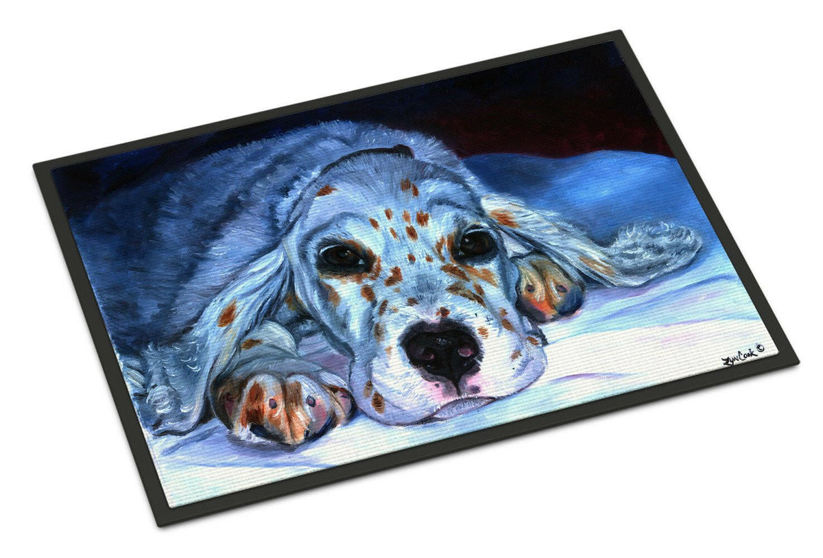 English Setter Pup Indoor or Outdoor Mat 24x36 7330JMAT - the-store.com