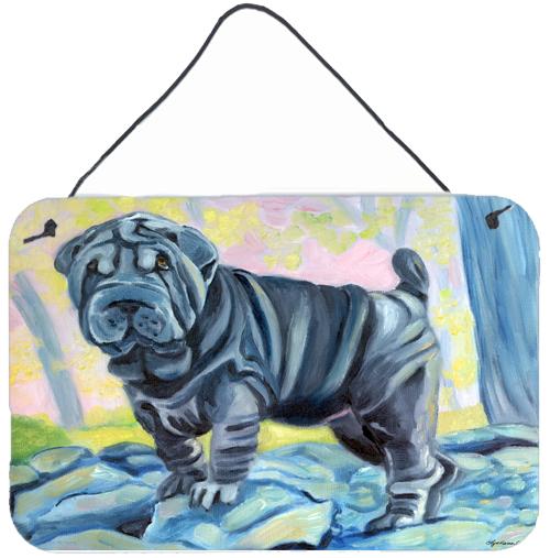 Blue Shar Pei Wall or Door Hanging Prints 7333DS812 by Caroline&#39;s Treasures