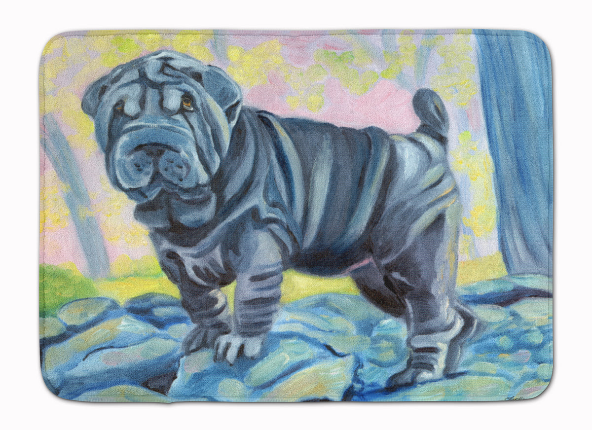 Blue Shar Pei Machine Washable Memory Foam Mat 7333RUG - the-store.com