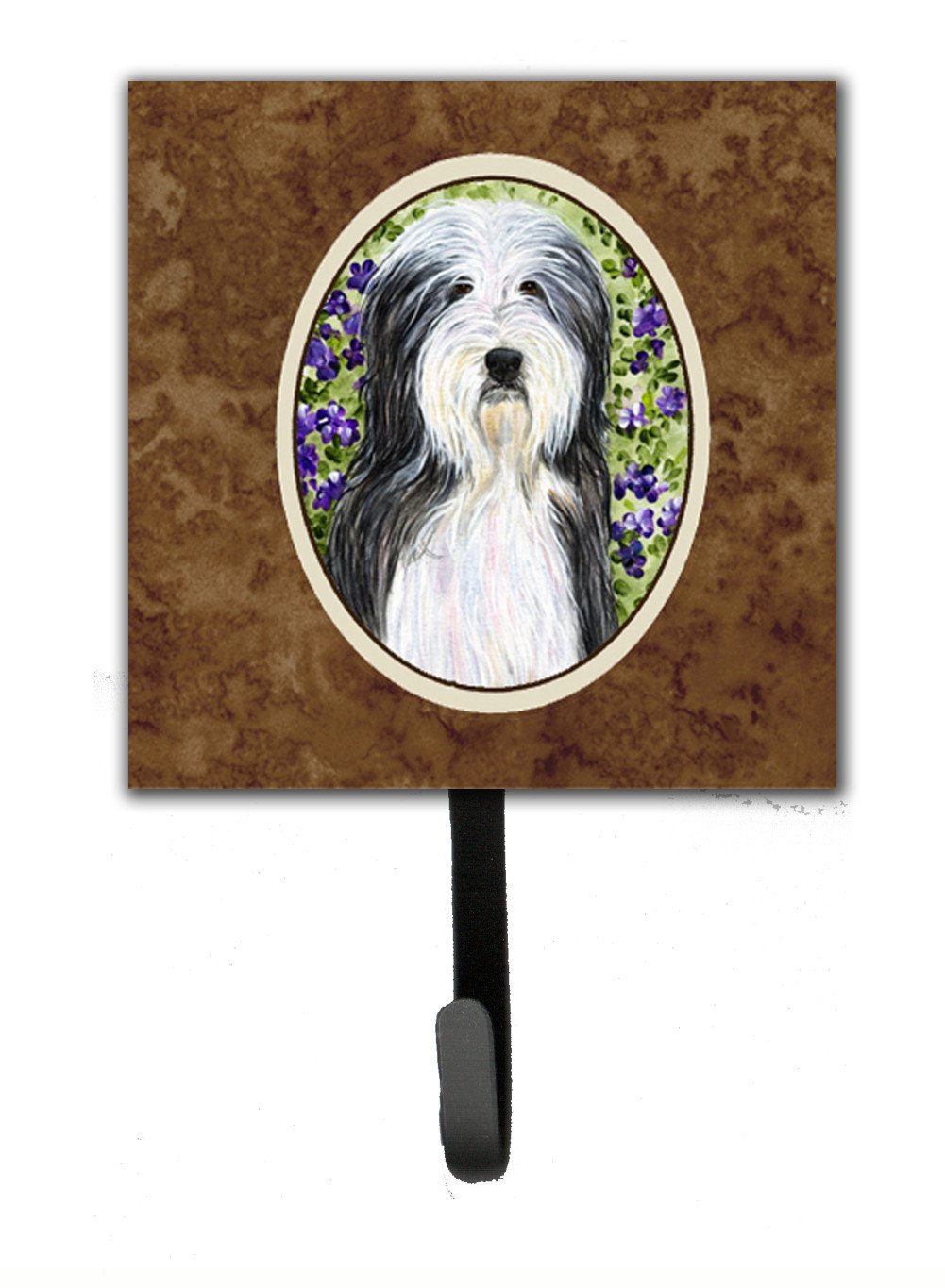 Bearded Collie Leash Holder or Key Hook by Caroline&#39;s Treasures