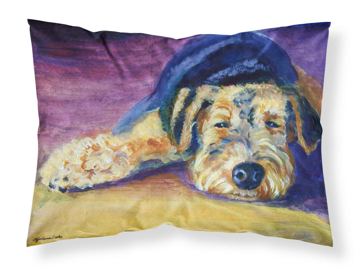 Snoozer Airedale Terrier Fabric Standard Pillowcase 7344PILLOWCASE by Caroline&#39;s Treasures