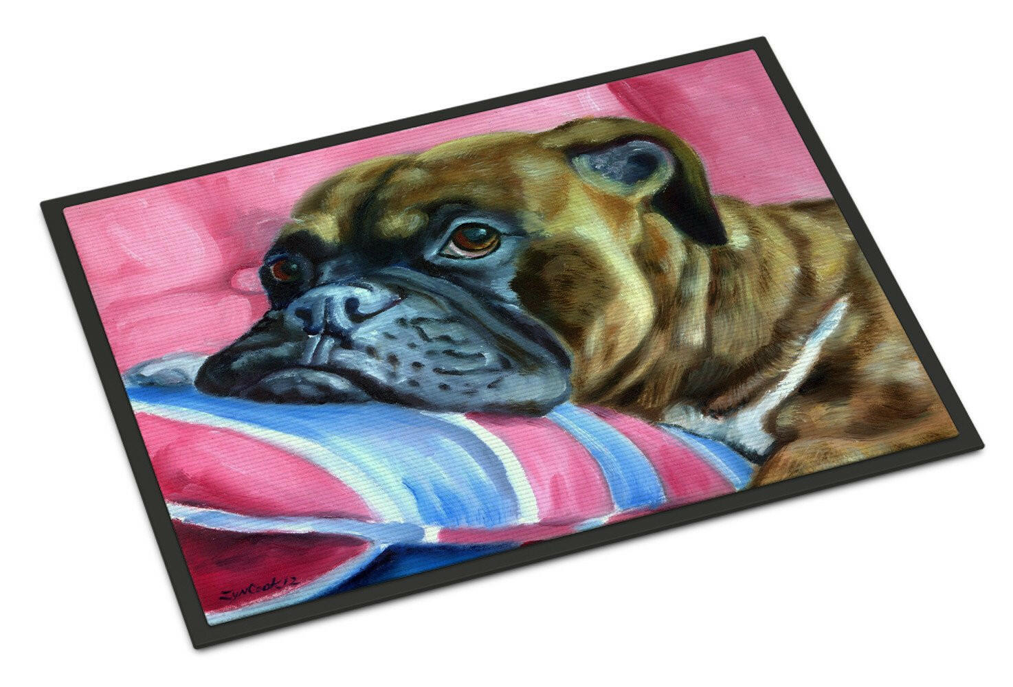 Fawn Boxer Indoor or Outdoor Mat 24x36 7347JMAT - the-store.com