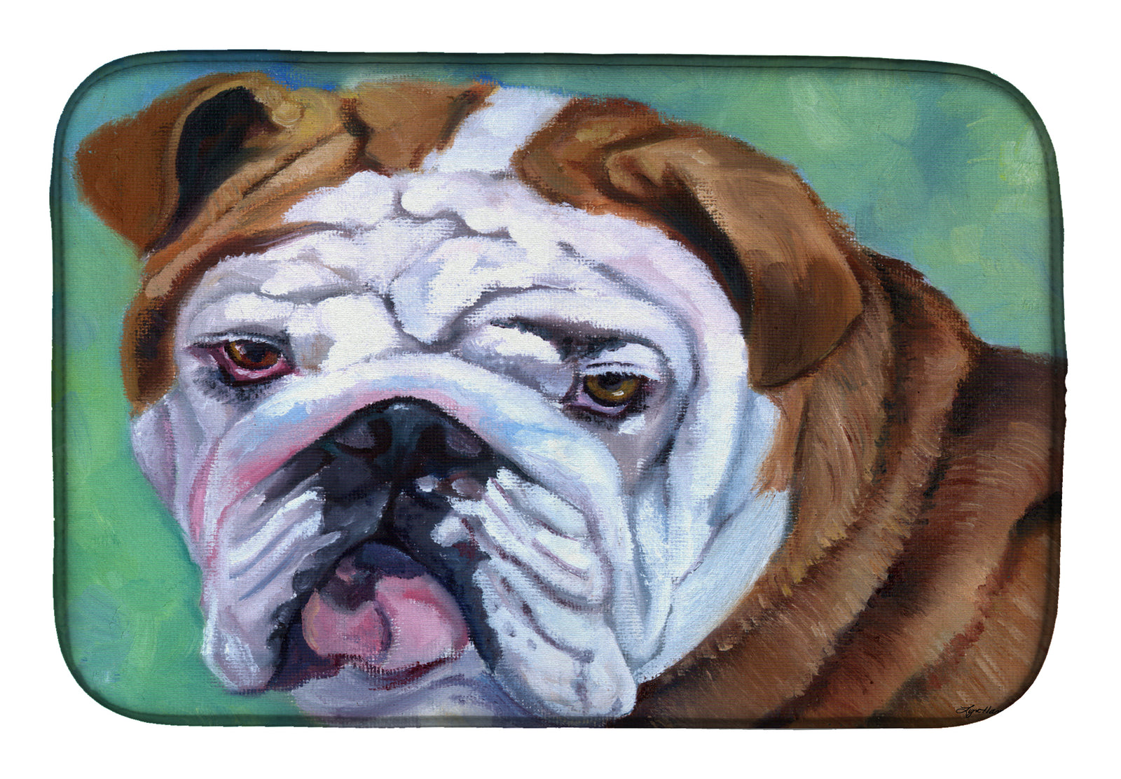 Admiral the English Bulldog Dish Drying Mat 7349DDM  the-store.com.