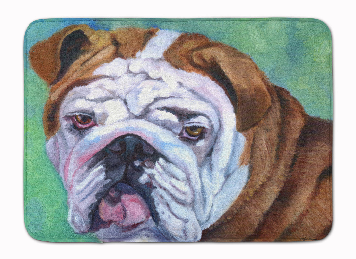 Admiral the English Bulldog Machine Washable Memory Foam Mat 7349RUG - the-store.com