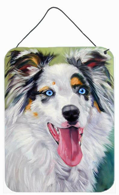 Australian Shepherd Blue Eyes Wall or Door Hanging Prints 7358DS1216 by Caroline&#39;s Treasures