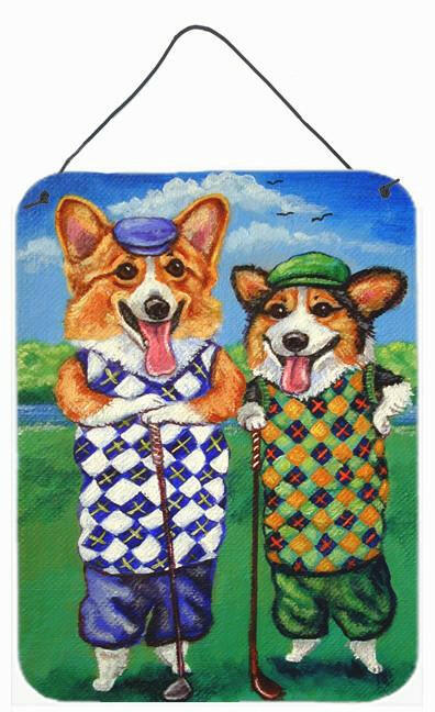 Corgi Golfers Wall or Door Hanging Prints 7361DS1216 by Caroline&#39;s Treasures