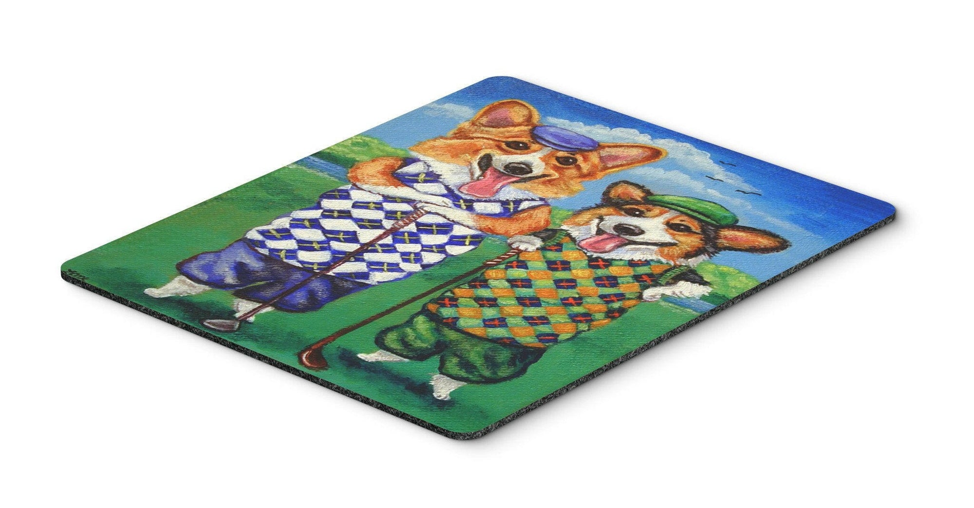 Corgi Golfers Mouse Pad, Hot Pad or Trivet 7361MP by Caroline's Treasures