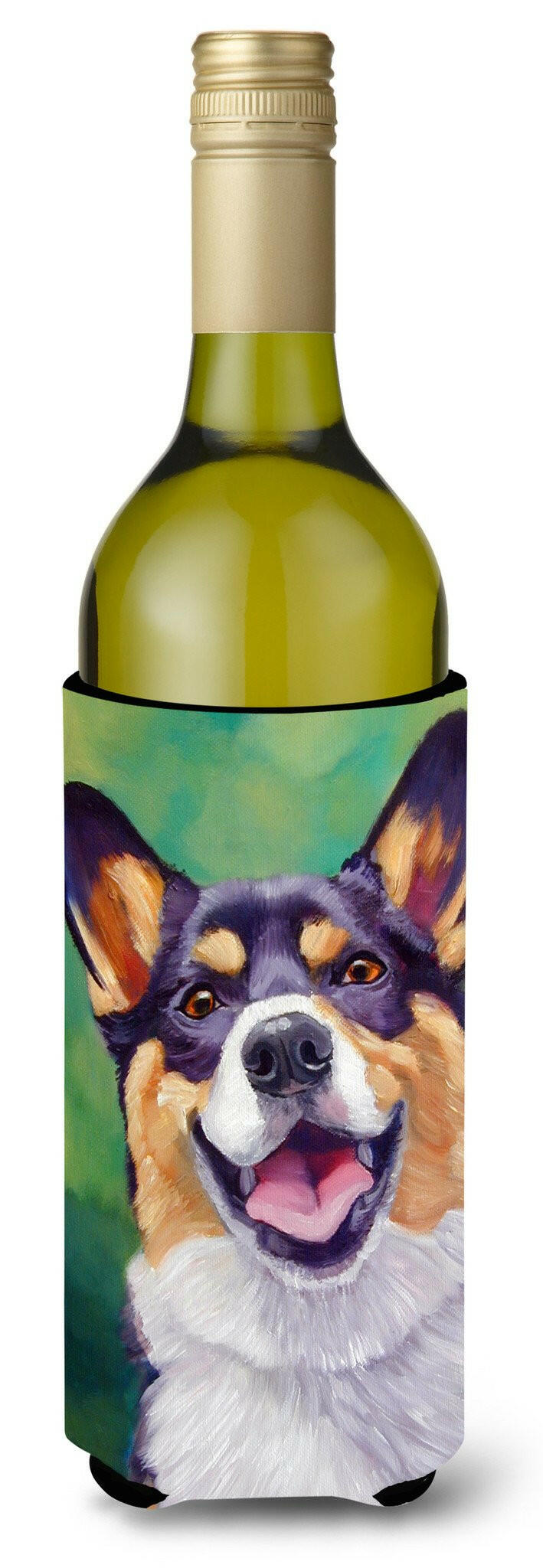 Tricolor Pembroke Corgi Wine Bottle Beverage Insulator Hugger 7364LITERK by Caroline's Treasures