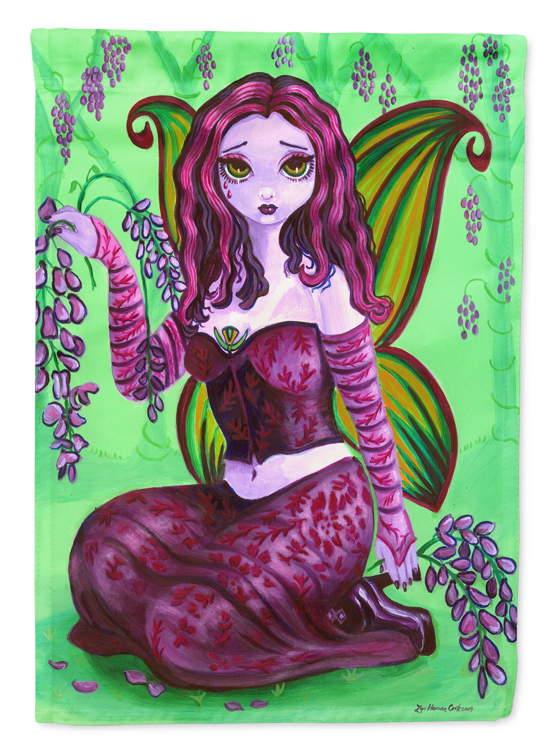 Fairy Lady Wisteria Flag Garden Size 7377GF.