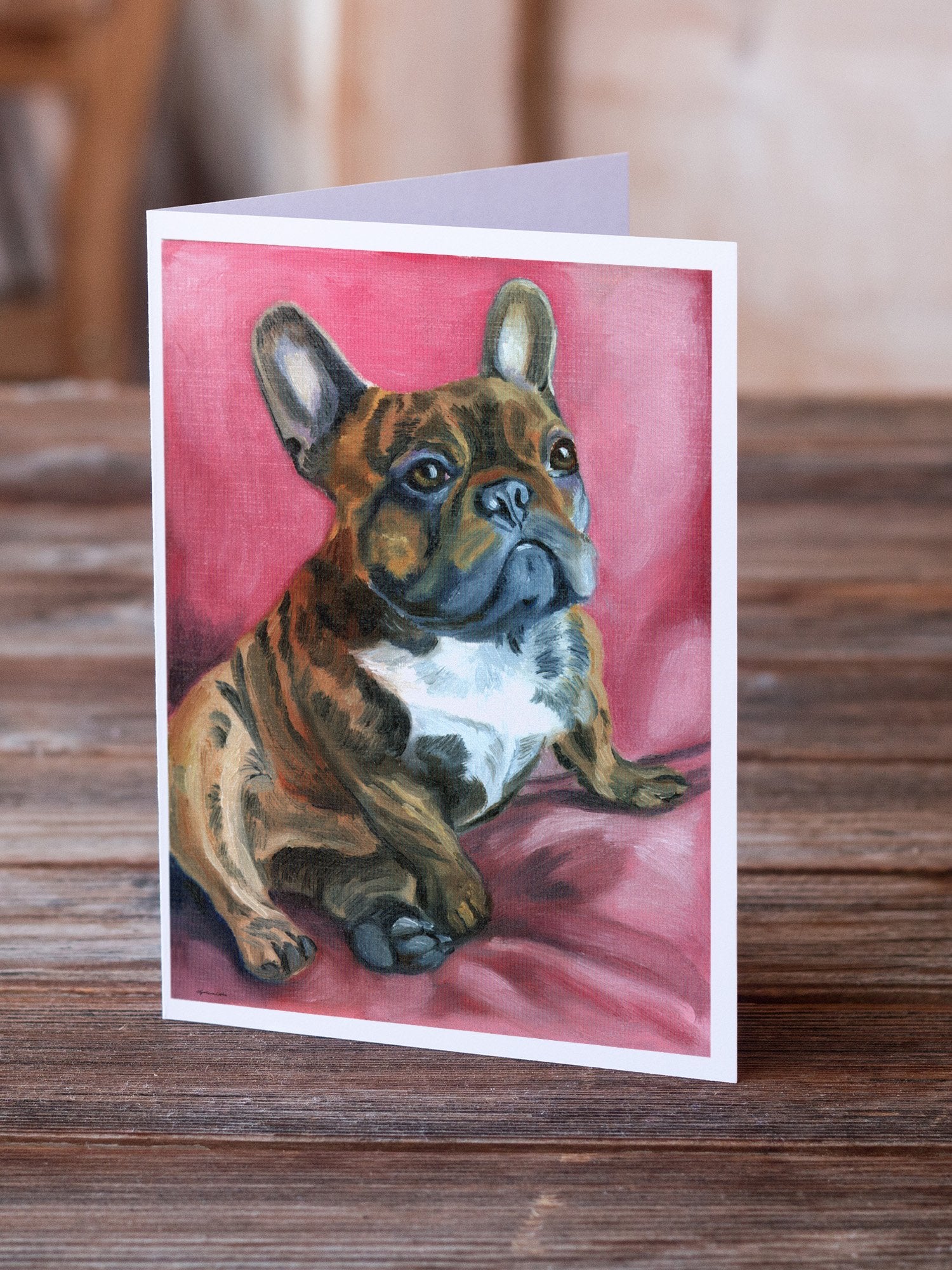 Buy this French Bulldog Snuggle Greeting Cards and Envelopes Pack of 8