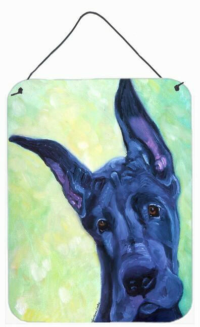 Great Dane Midnight Puppy Wall or Door Hanging Prints 7388DS1216 by Caroline&#39;s Treasures