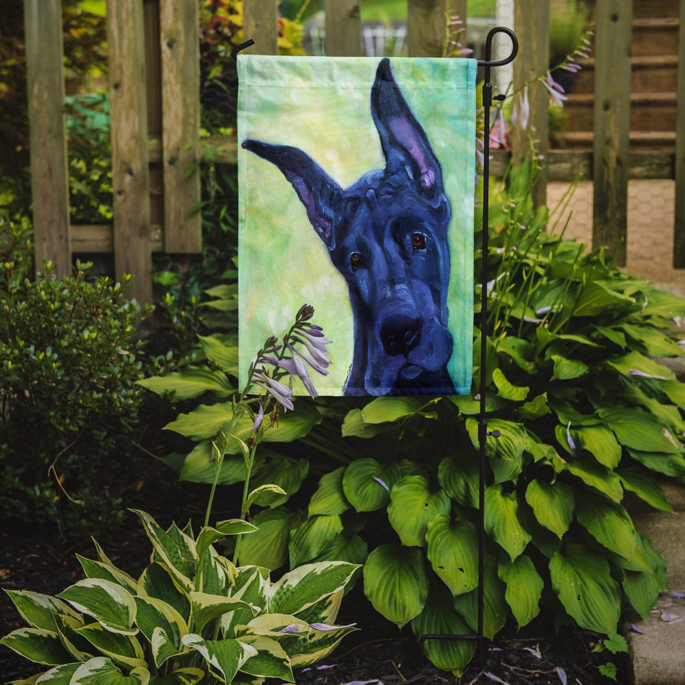 Great Dane Midnight Puppy Flag Garden Size 7388GF.