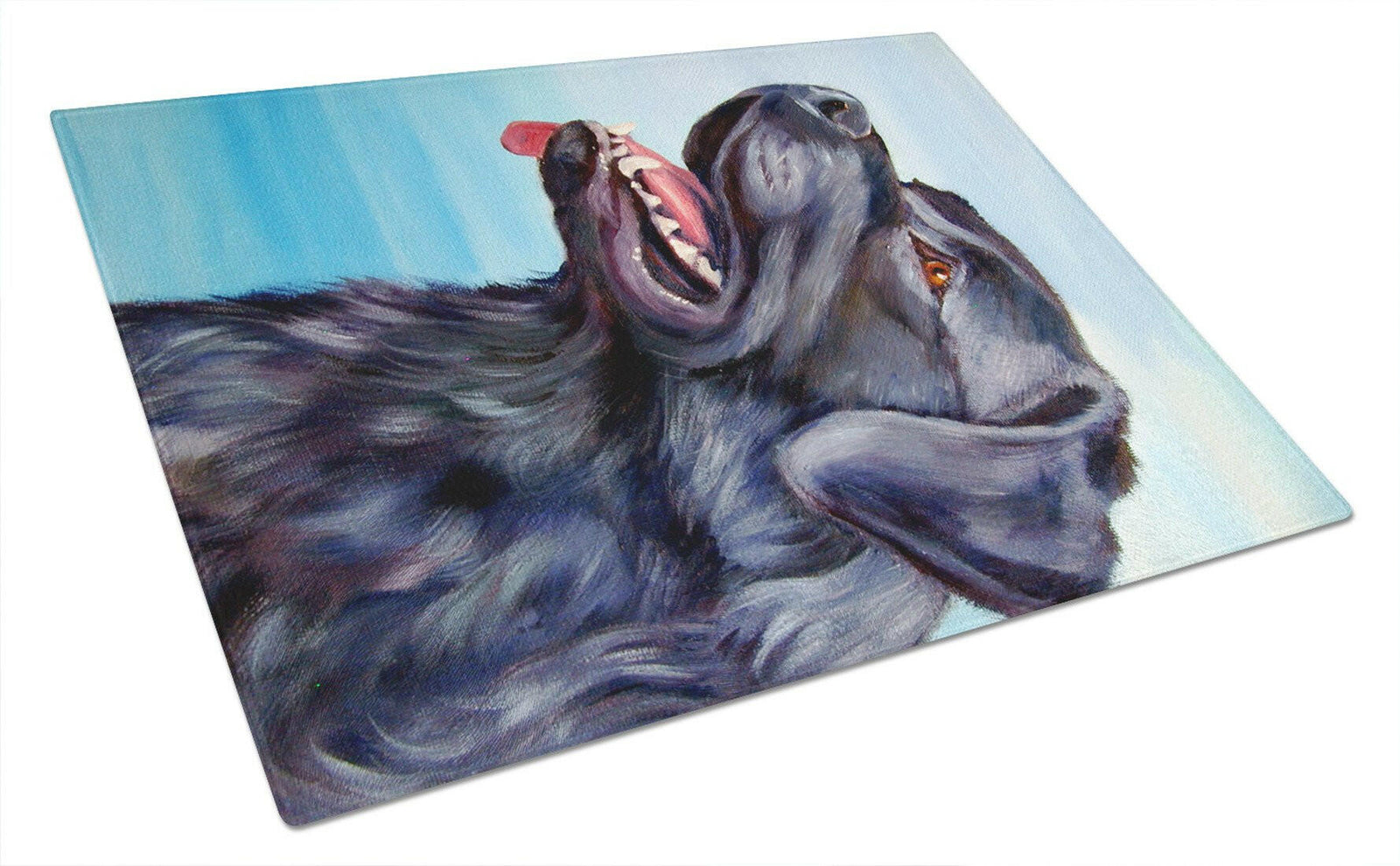 Black Labrador Retriever Glass Cutting Board Large 7389LCB by Caroline's Treasures