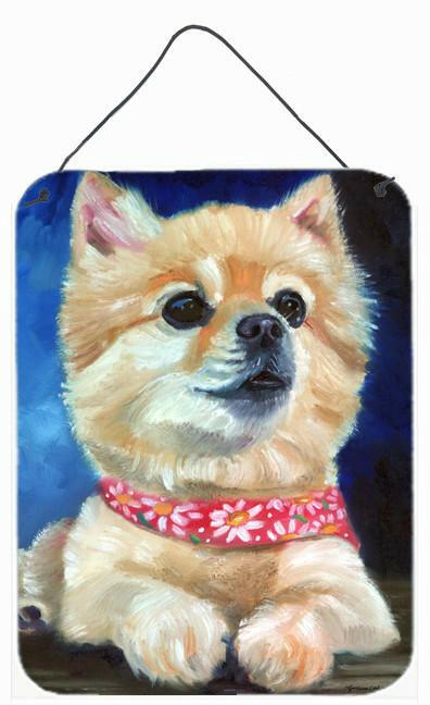 Fancy Bandana Pomeranian Puppy Wall or Door Hanging Prints 7392DS1216 by Caroline&#39;s Treasures